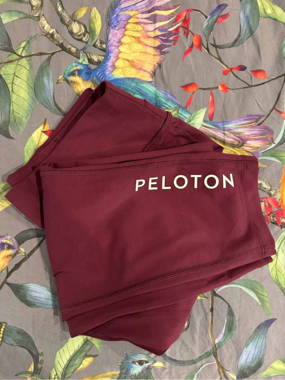 Peloton Maroon High-Rise Active Leggings